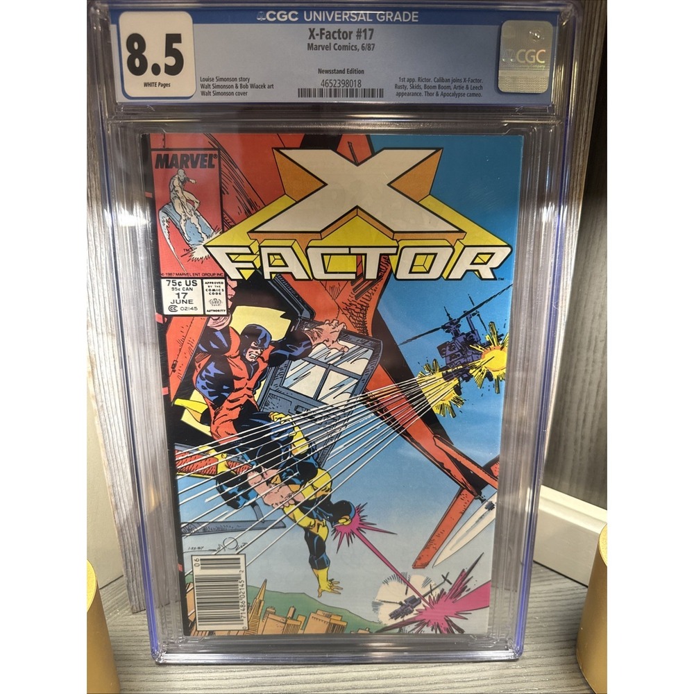 X-Factor #17 CGC 8.5 1987 Marvel Comics 1st App Rictor, Caliban Joins Thor Cameo